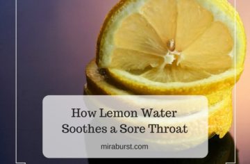 lemon water soothes sore throat