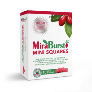 Freeze-Dried Miracle Berry Mini Squares